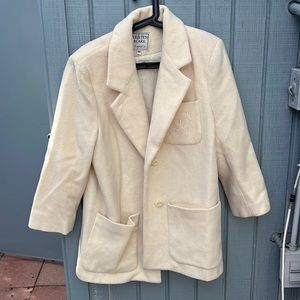 Cool Vintage Varsity Pea Coat- WOOL